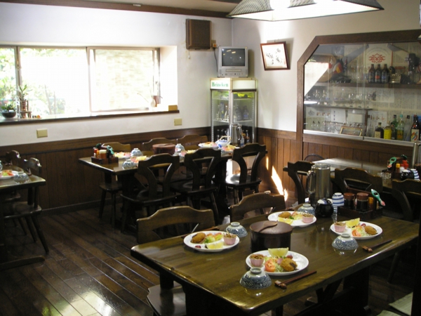 民宿赤かぶの食堂です